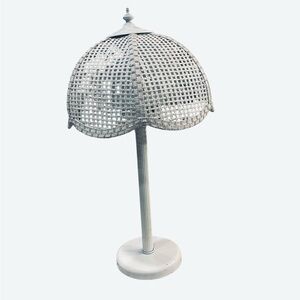 Vintage Wicker Table Lamp